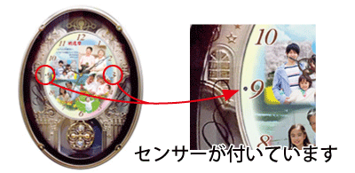 写真入り掛時計/スワロフスキー/プレゼント/ギフト